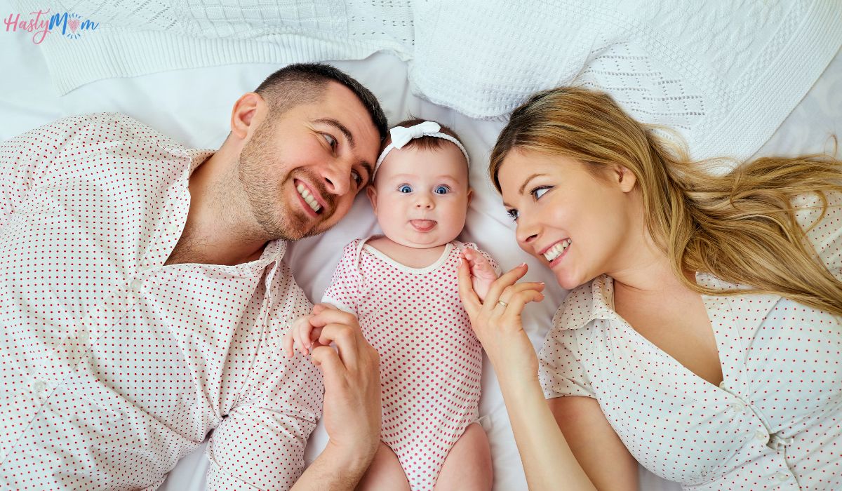 family getting ready to sleep