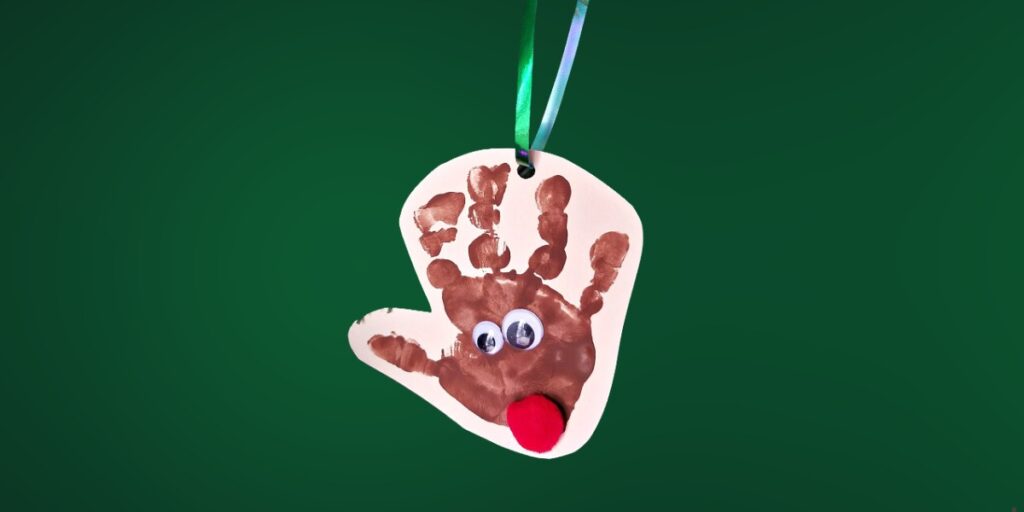 Handprint Reindeer Ornaments