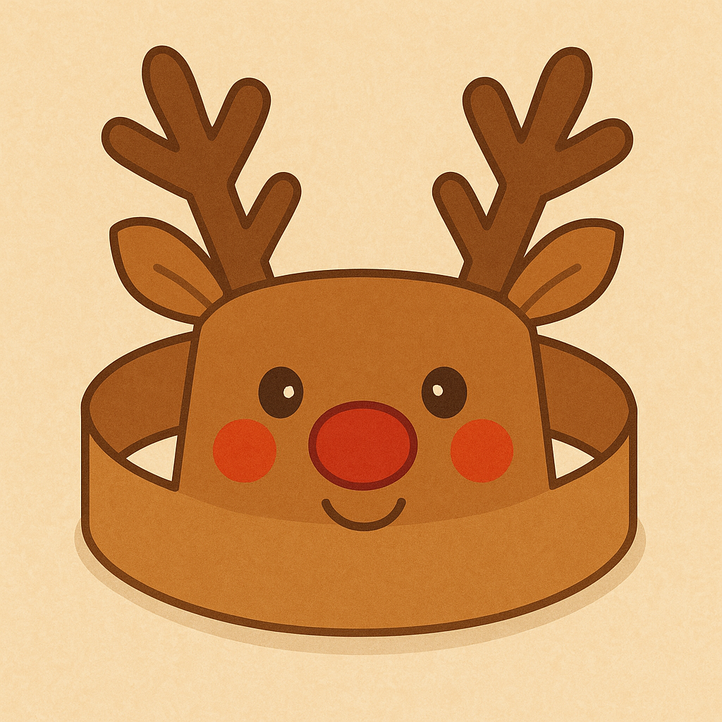 reindeer headband craft for kids